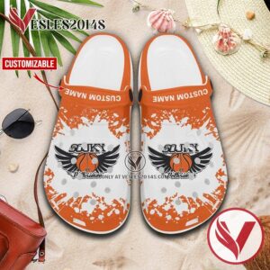 BK SOJKY Pelhrimov Logo Crocs Clogs, Unique Footwear For Fans 1