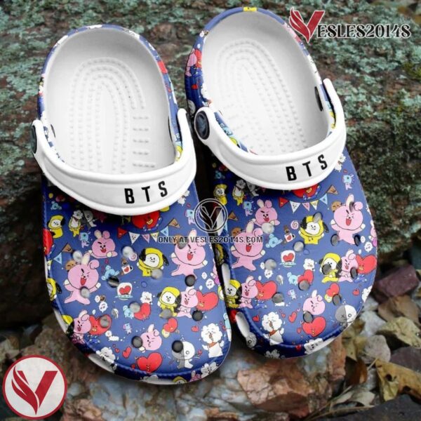 BTS Jungkook Pattern Clogs Crocs Crocband Comfortable Shoes For Men Women, Unique Gift From  Vesles2014S