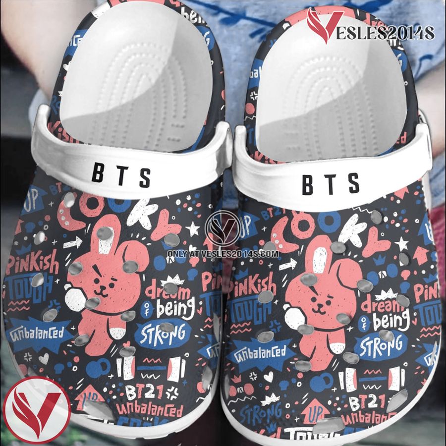 BTS Jungkook Pattern Crocband Crocs Comfortable Clogs Shoes For Men Women, Unique Gift From  Vesles2014S