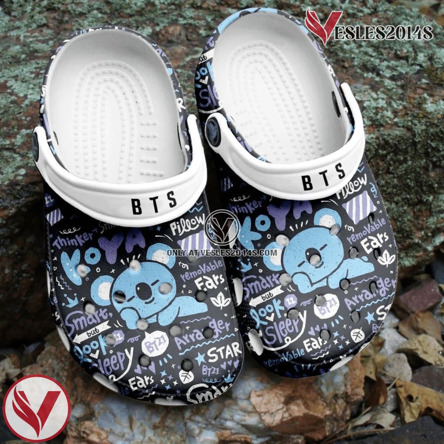 BTS Jungkook Pattern Crocband Shoes Clogs Comfortable Crocs For Men Women, Unique Gift From  Vesles2014S