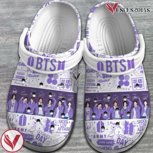 BTS Music Crocs Crocband Clogs Shoes, Unique Gifts For Fans Style 2 - Vesles2014S 2