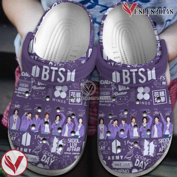 BTS Music Crocs Crocband Clogs Shoes, Unique Gifts For Fans Style 4 - Vesles2014S