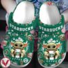 Baby Yoda And Starbucks Movie Drink Crocs Crocband Clogs Shoes Comfortable For Men Women and Kids - Vesles2014S