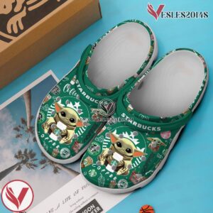 Baby Yoda And Starbucks Movie Drink Crocs Crocband Clogs Shoes Comfortable For Men Women and Kids - Vesles2014S 3
