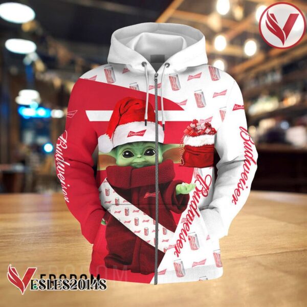 Baby Yoda Budweiser Christmas Hoodie - Vesles2014S 1
