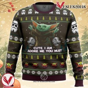 Baby Yoda Cute Mandalorion Star Wars Ugly Christmas Sweater, Unique Christmas Gift For Fans - Vesles2014S