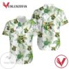 Baby Yoda Hugging Avocadoes Tropical Leaves Hawaiian Graphic Print Short Sleeve Hawaiian Casual Shirt Vesles2014S