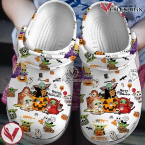 Baby Yoda Movie Crocs Crocband Clogs Shoes Comfortable For Men Women and Kids Style 1 - Vesles2014S