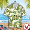 Baby Yoda Star Wars Avocado White Hawaiian Shirt And Short, Unique Gifts For Friends - Vesles2014S 1