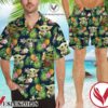 Baby Yoda Star Wars Corona Beer Flowery Navy Hawaiian Shirt And Short, Unique Gifts For Friends - Vesles2014S 1