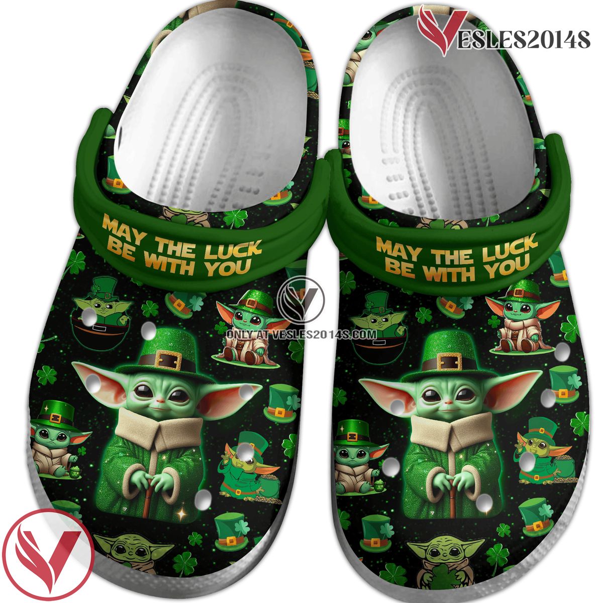 Baby Yoda Star Wars Movie Crocs Crocband Clogs Shoes Comfortable For Men Women and Kids Style 1 - Vesles2014S 2