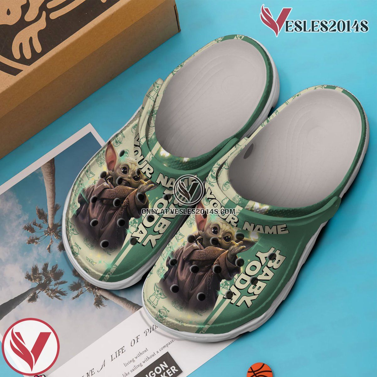 Baby Yoda Star Wars Movie Crocs Crocband Clogs Shoes Comfortable For Men Women and Kids Style 11 - Vesles2014S 3
