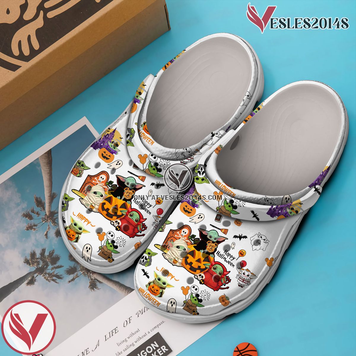 Baby Yoda Star Wars Movie Crocs Crocband Clogs Shoes Comfortable For Men Women and Kids Style 4 - Vesles2014S 3