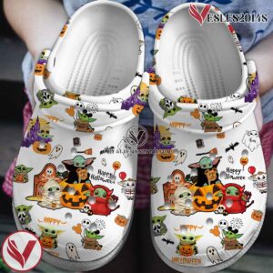 Baby Yoda Star Wars Movie Crocs Crocband Clogs Shoes Comfortable For Men Women and Kids Style 4 - Vesles2014S