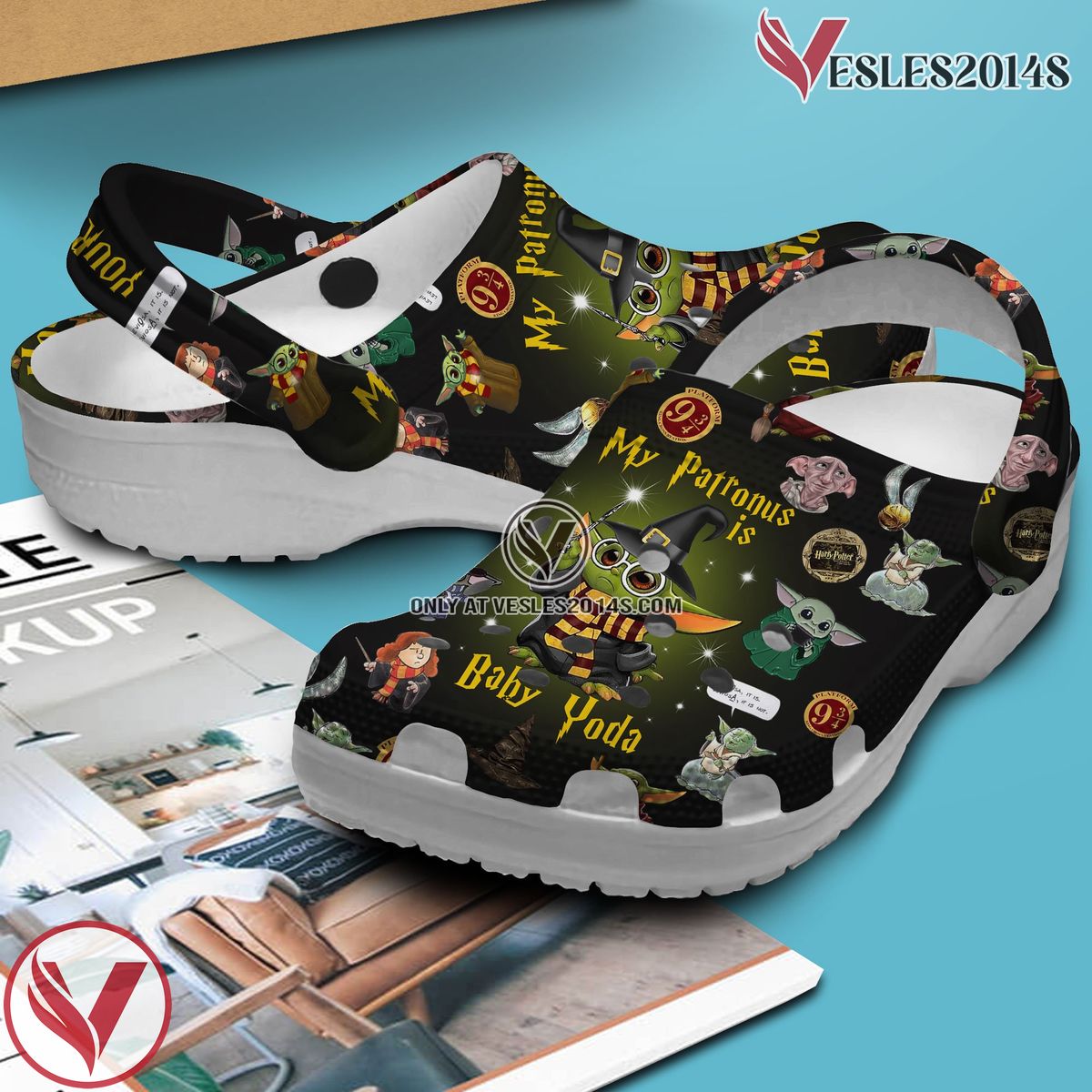 Baby Yoda Star Wars Movie Crocs Crocband Clogs Shoes Comfortable For Men Women and Kids Style 6 - Vesles2014S 2