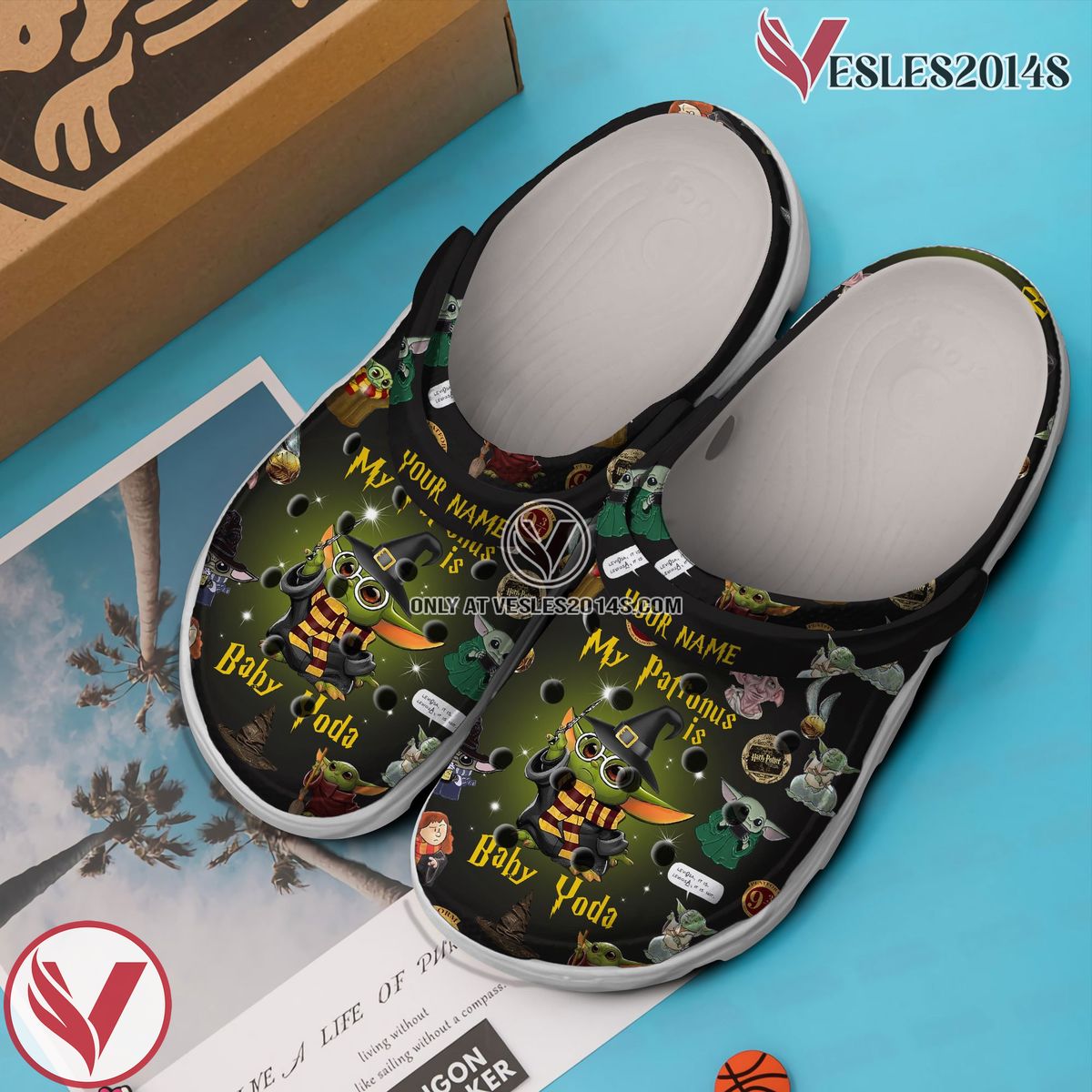 Baby Yoda Star Wars Movie Crocs Crocband Clogs Shoes Comfortable For Men Women and Kids Style 6 - Vesles2014S 3