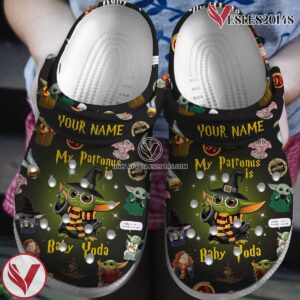 Baby Yoda Star Wars Movie Crocs Crocband Clogs Shoes Comfortable For Men Women and Kids Style 6 - Vesles2014S