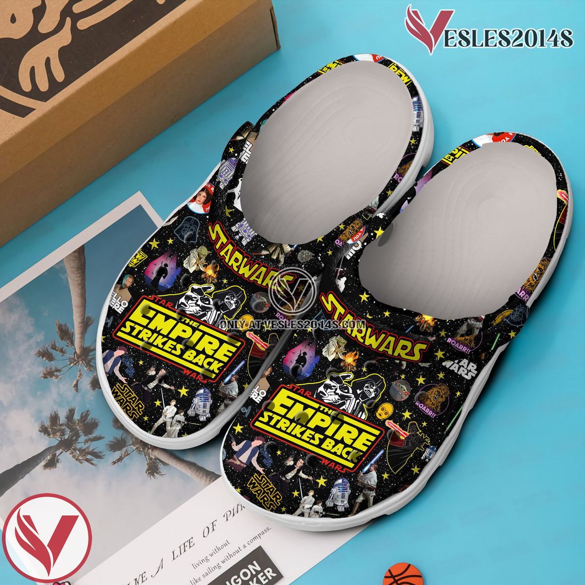 Baby Yoda Star Wars Movie Crocs Crocband Clogs Shoes Comfortable For Men Women and Kids Style 8 - Vesles2014S 3