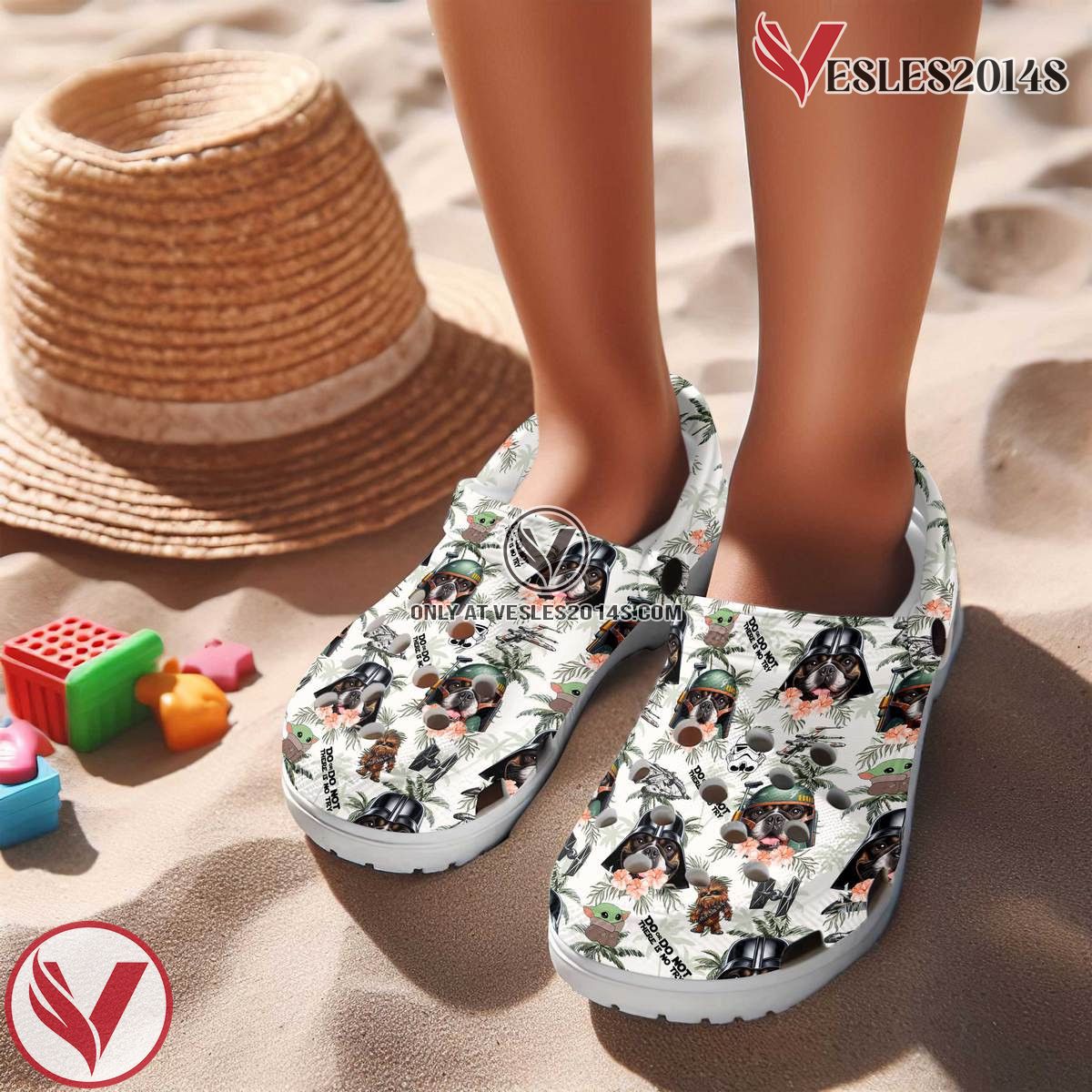 Baby Yoda Star Wars Movie Crocs Crocband Clogs Shoes Comfortable For Men Women and Kids Style 9 - Vesles2014S 2