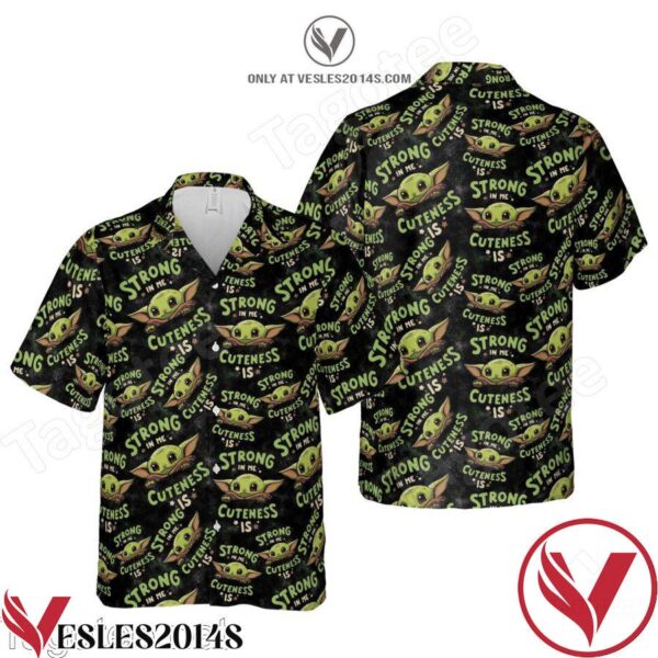 Baby Yoda Star Wars Summer Button Hawaiian Shirt, Unique Gifts For Friends - Vesles2014S 1