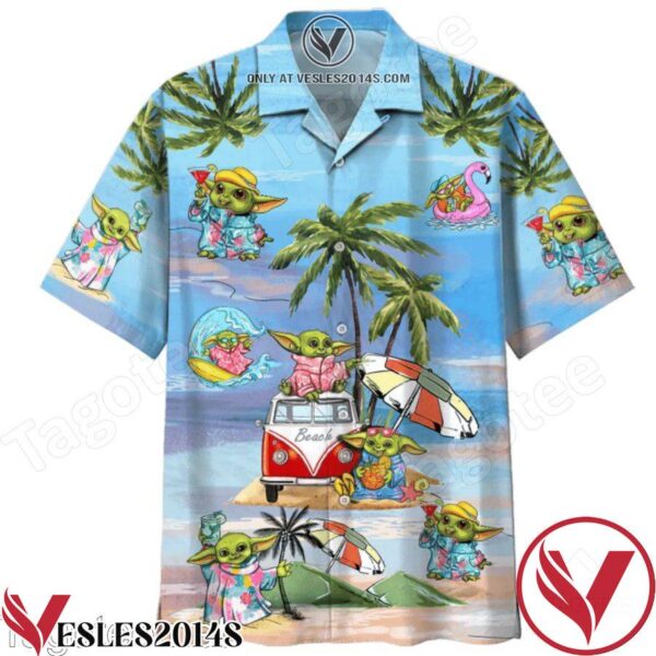 Baby Yoda Star Wars Tropical Hawaiian Shirt, Unique Gifts For Friends - Vesles2014S 1