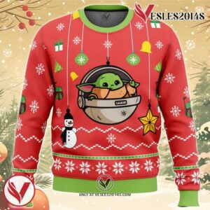 Baby Yoda Ugly Christmas Sweater, Unique Christmas Gift For Fans - Vesles2014S