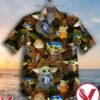Baby Yoda With Keystone Light Brown Leaves Hawaiian Shirt, Unique Gifts For Friends - Vesles2014S 1