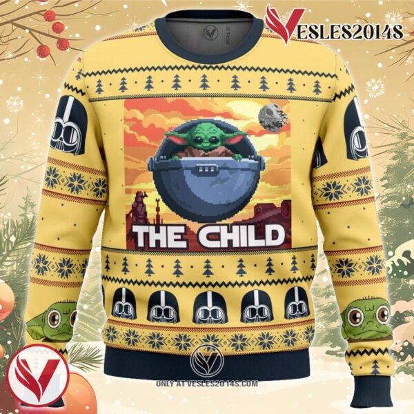 Baby Yoda the Child Mandalorion Star Wars Ugly Christmas Sweater, Unique Christmas Gift For Fans - Vesles2014S
