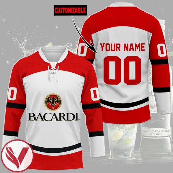 Bacardi Personalized Hockey Jersey, Trending Gifts For Fans - Vesles2014s