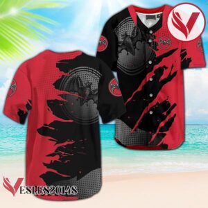 Bacardi Rum Metal Crack Pattern Baseball Jersey, Perfect Gifts For Fans - Vesles2014S