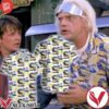 Back To The Future Doc Brown Hawaiian Shirt And Short, Unique Gifts For Friends - Vesles2014S 1