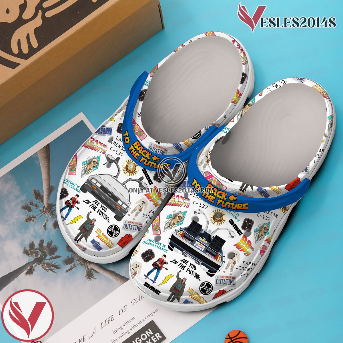 Back To The Future Movie Crocs Crocband Clogs Shoes Comfortable For Men Women and Kids - Vesles2014S 2