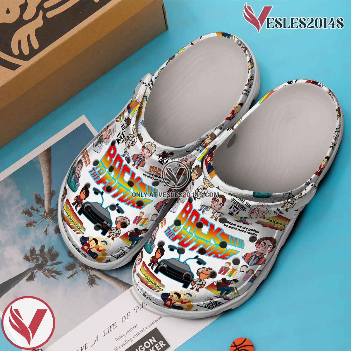 Back to the Future Movie Crocs Crocband Clogs Shoes Comfortable For Men Women and Kids c8n - Vesles2014S 3