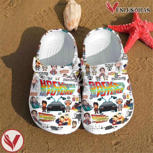 Back to the Future Movie Crocs Crocband Clogs Shoes Comfortable For Men Women and Kids c8n - Vesles2014S