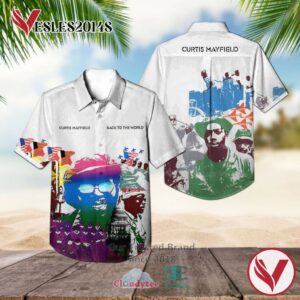 Back to the World 1975 Curtis Mayfield Album Hawaiian Shirt, Best Gift For Music Lovers Vesles2014S