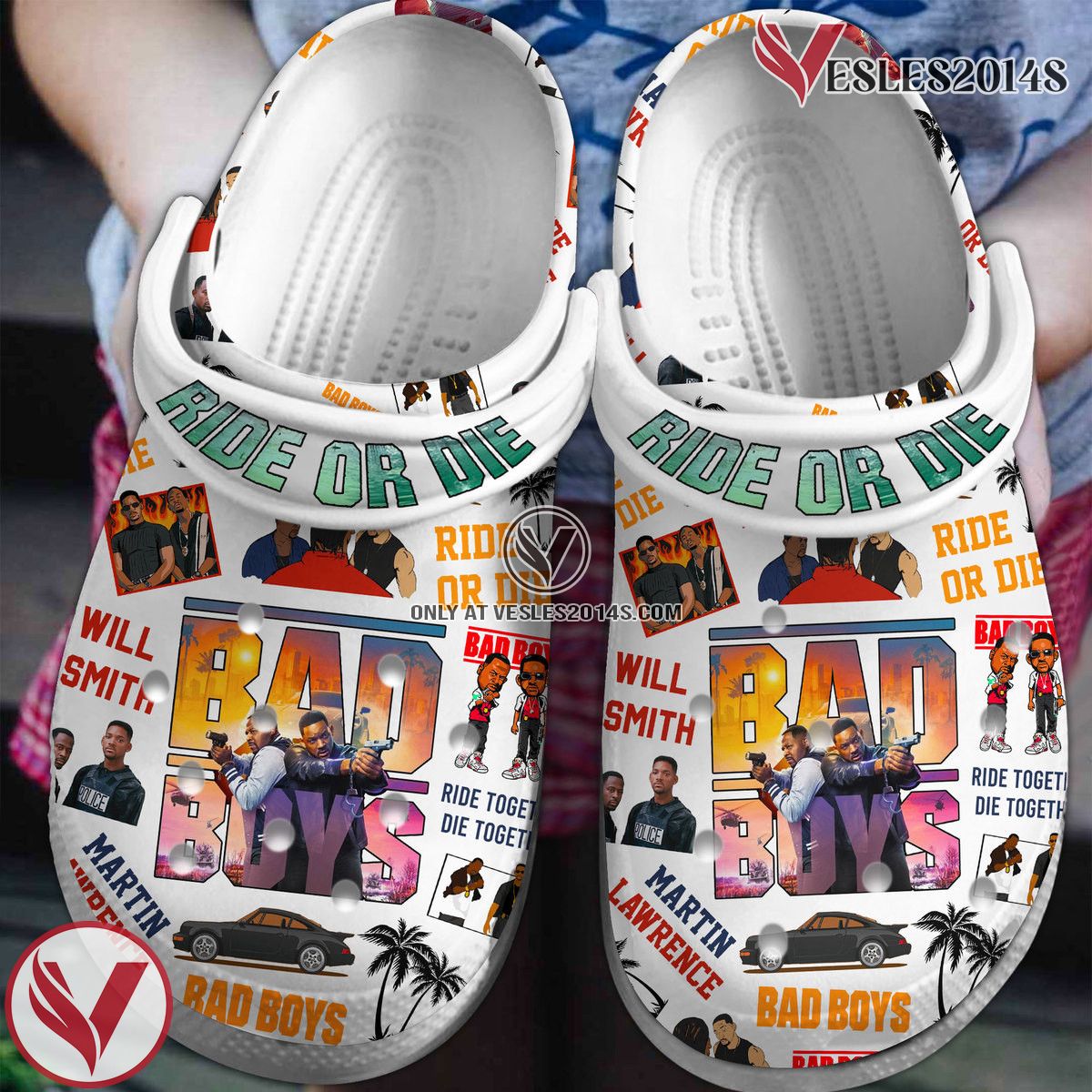 Bad Boys Movie Crocs Crocband Clogs Shoes Comfortable For Men Women and Kids - Vesles2014S