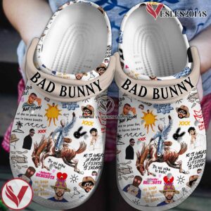Bad Bunny Music Crocs Crocband Clogs Shoes, Unique Gifts For Fans Style 17 - Vesles2014S
