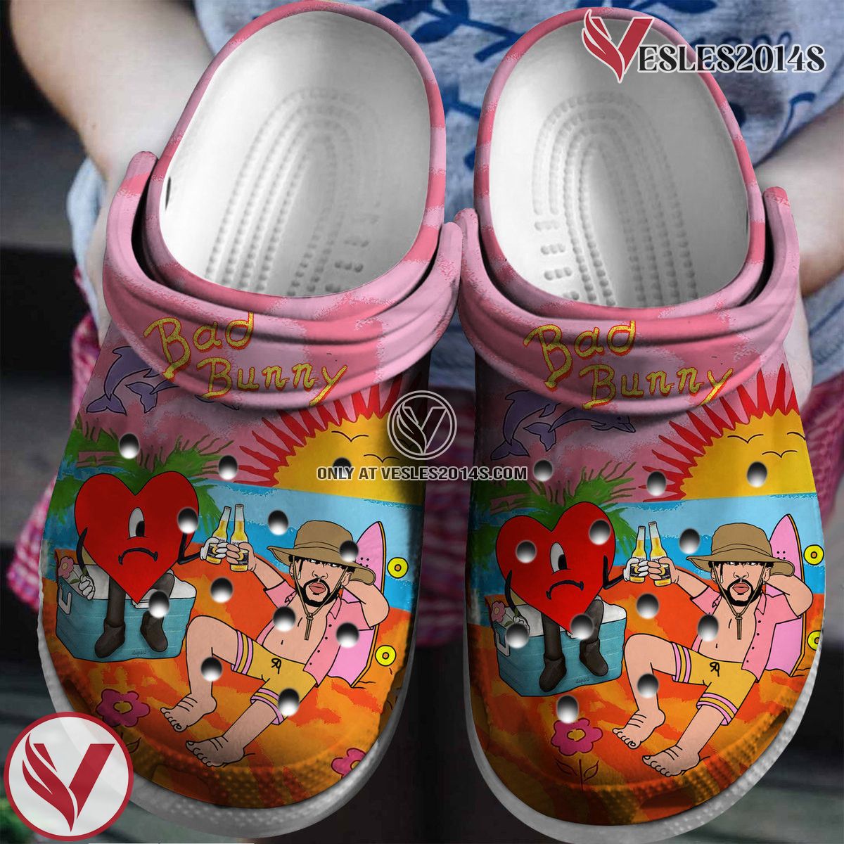 Bad Bunny Music Crocs Crocband Clogs Shoes, Unique Gifts For Fans Style 23 - Vesles2014S