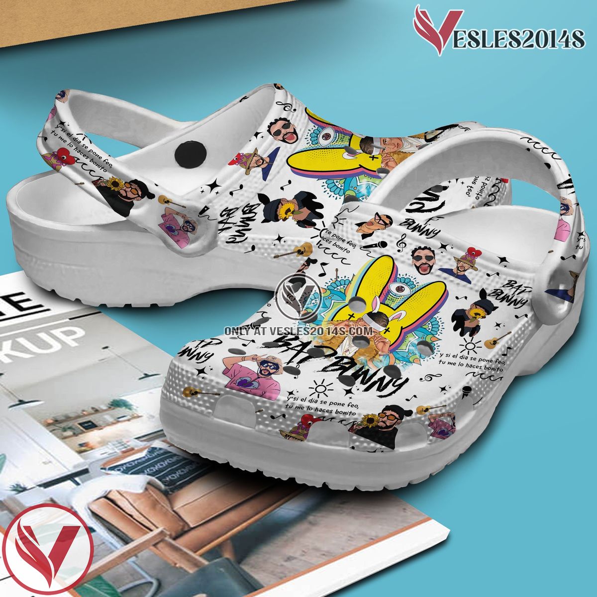 Bad Bunny Music Crocs Crocband Clogs Shoes, Unique Gifts For Fans Style 27 - Vesles2014S 3