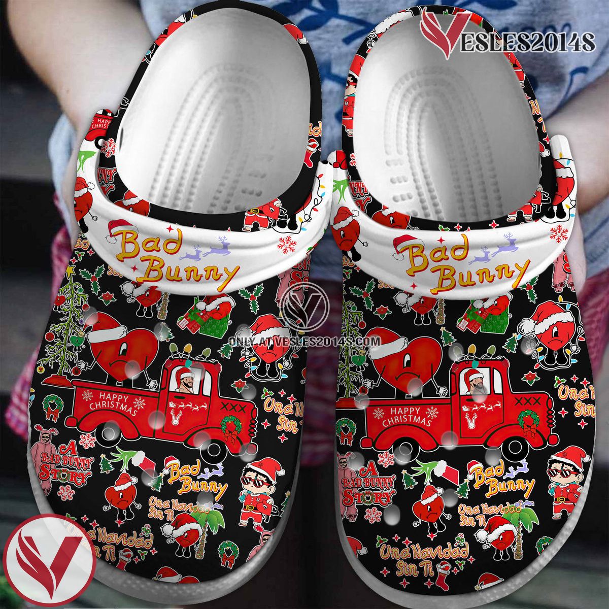 Bad Bunny Music Crocs Crocband Clogs Shoes, Unique Gifts For Fans Style 28 - Vesles2014S