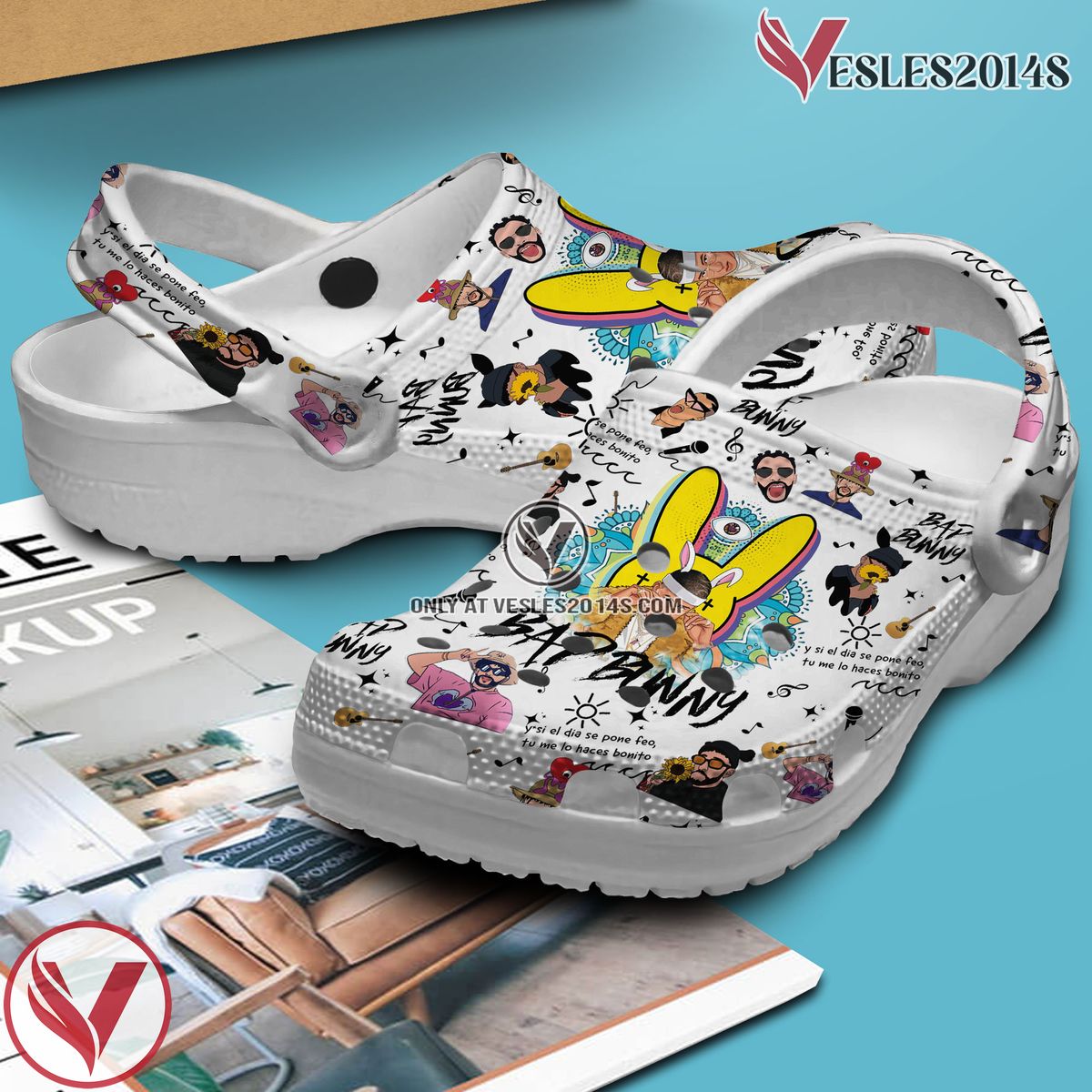 Bad Bunny Music Crocs Crocband Clogs Shoes, Unique Gifts For Fans Style 33 - Vesles2014S 3