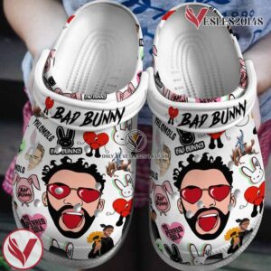 Bad Bunny Music Crocs Crocband Clogs Shoes, Unique Gifts For Fans Style 34 - Vesles2014S