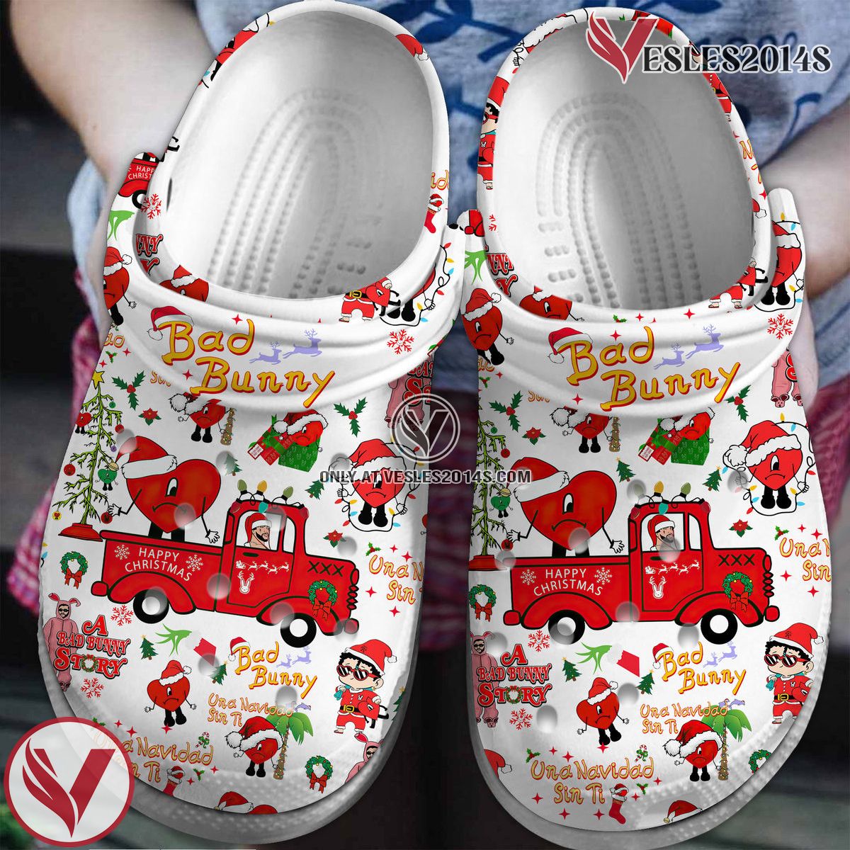 Bad Bunny Music Crocs Crocband Clogs Shoes, Unique Gifts For Fans Style 4 - Vesles2014S