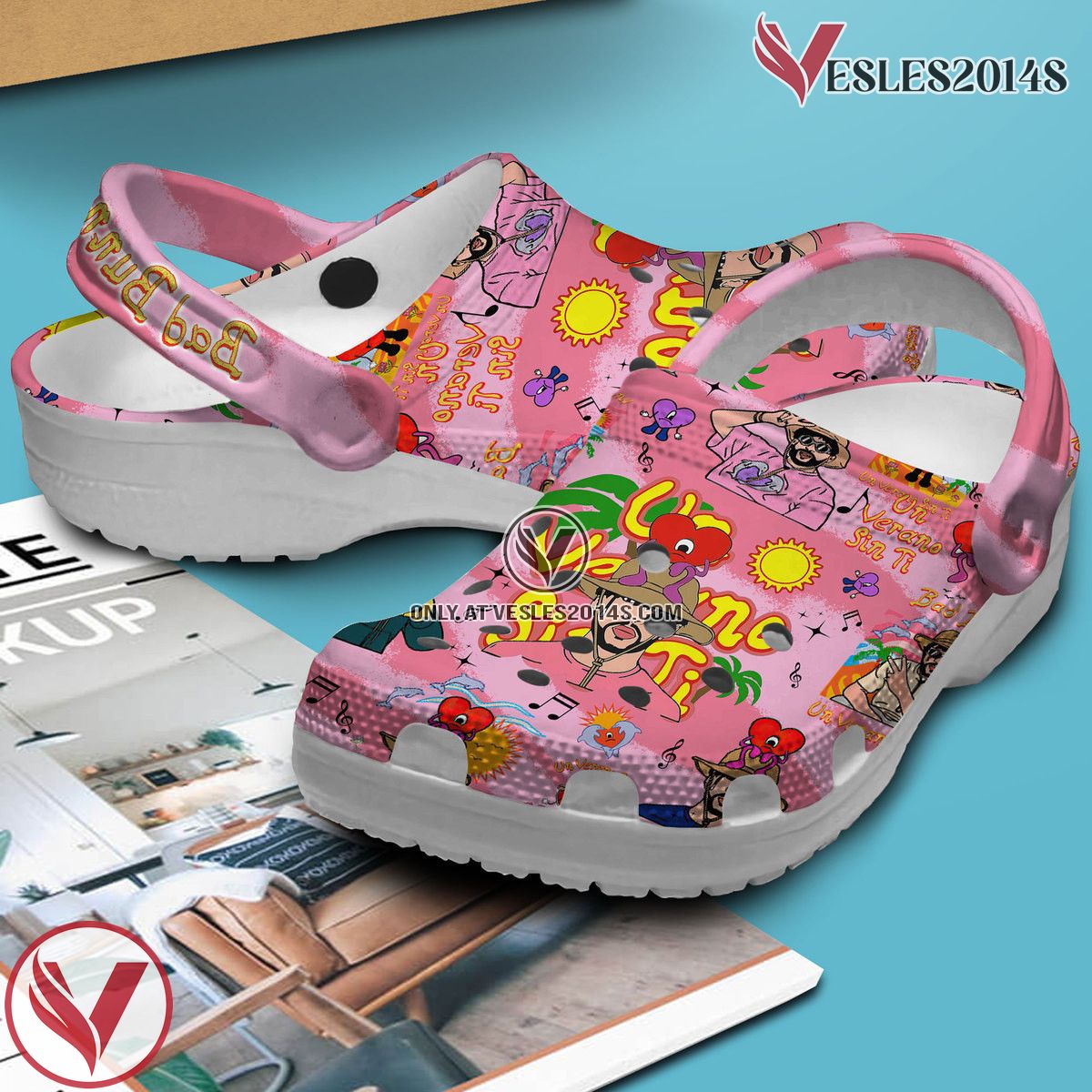 Bad Bunny Music Crocs Crocband Clogs Shoes, Unique Gifts For Fans Style 41 - Vesles2014S 2