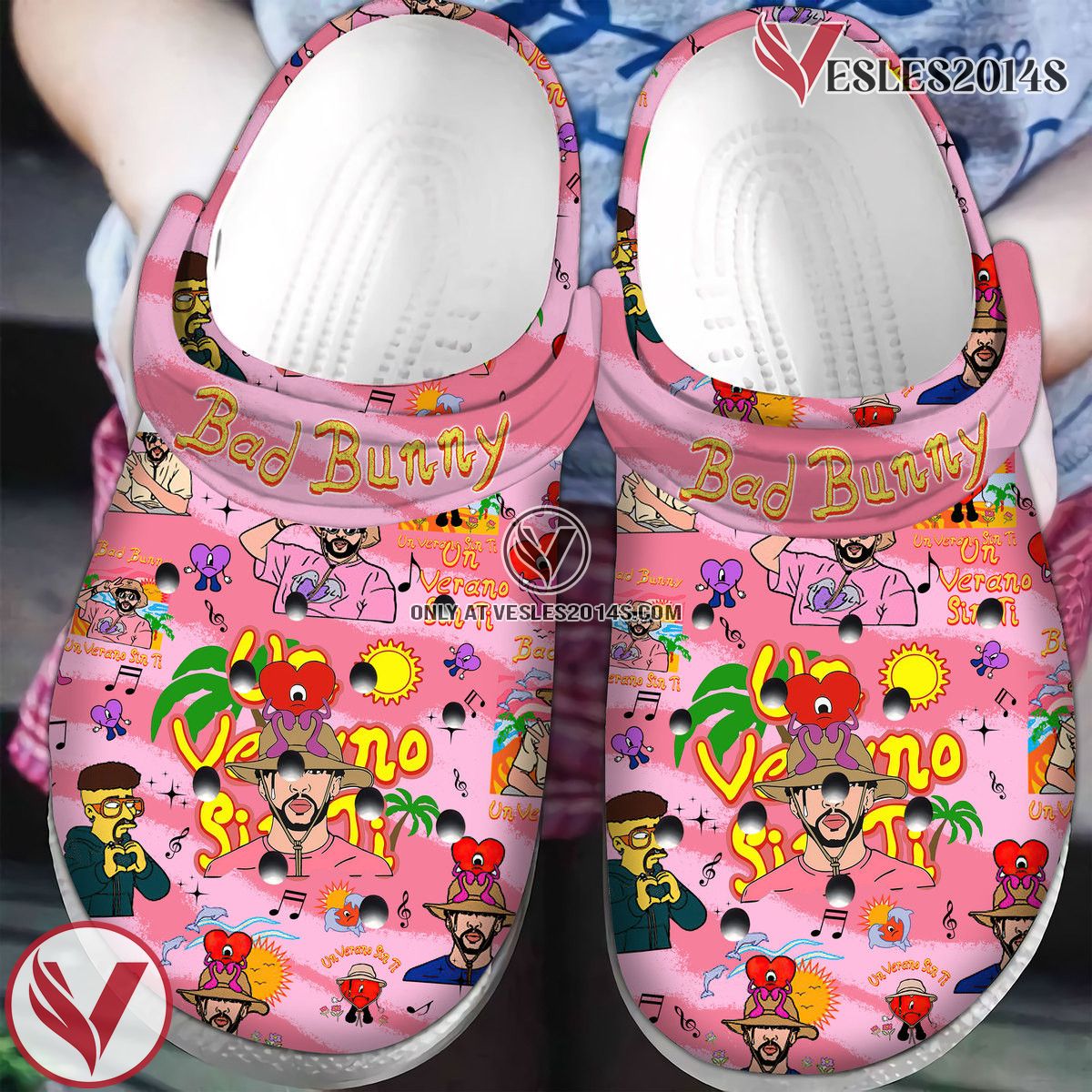Bad Bunny Music Crocs Crocband Clogs Shoes, Unique Gifts For Fans Style 41 - Vesles2014S