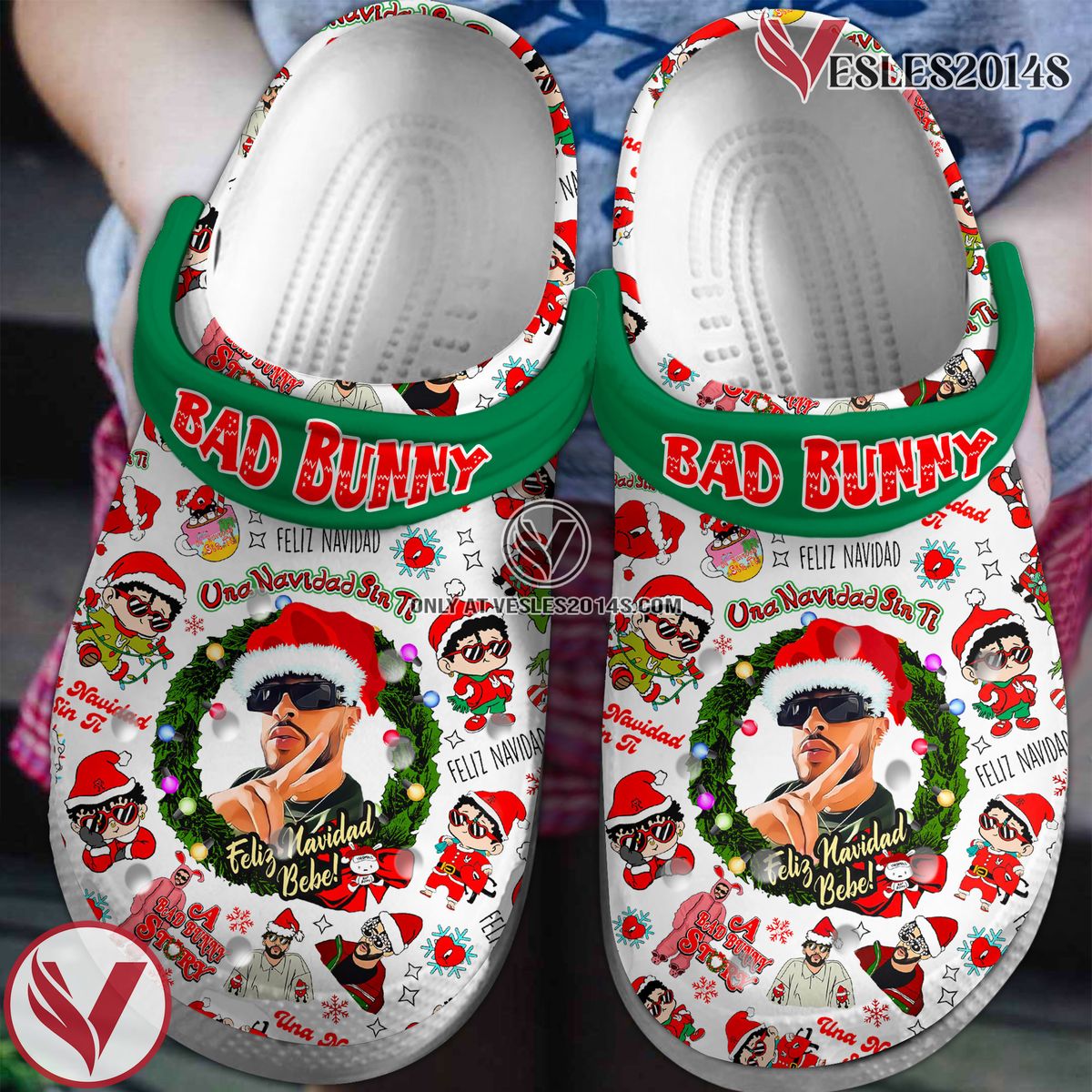 Bad Bunny Music Crocs Crocband Clogs Shoes, Unique Gifts For Fans Style 8 - Vesles2014S