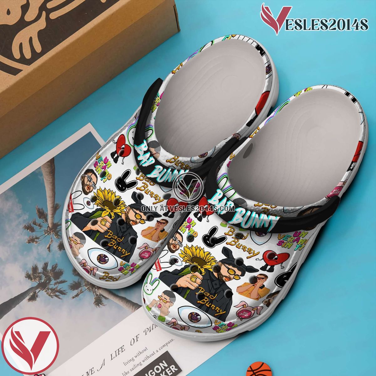 Bad Bunny Music Crocs Crocband Clogs Shoes, Unique Gifts For Fans Style 9 - Vesles2014S 3