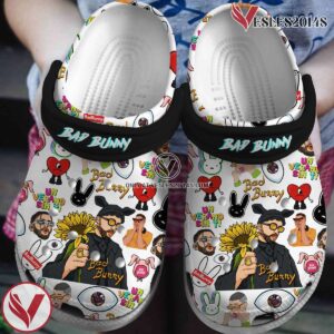 Bad Bunny Music Crocs Crocband Clogs Shoes, Unique Gifts For Fans Style 9 - Vesles2014S