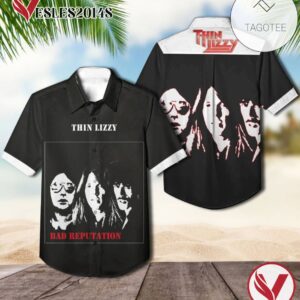 Bad Reputation Album By Thin Lizzy Hawaiian Shirt, Best Gift For Music Lovers Vesles2014S