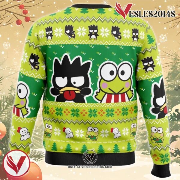 Badtz  Maru and Keroppi Sanrio Ugly Christmas Sweater, Unique Christmas Gift For Fans - Vesles2014S 1